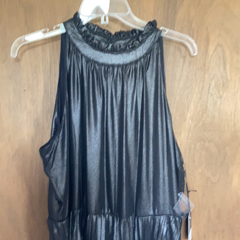 Relist1/24 Simply Vera Vera wang pleated bottom fit & flare black dress - Picture 5 of 16